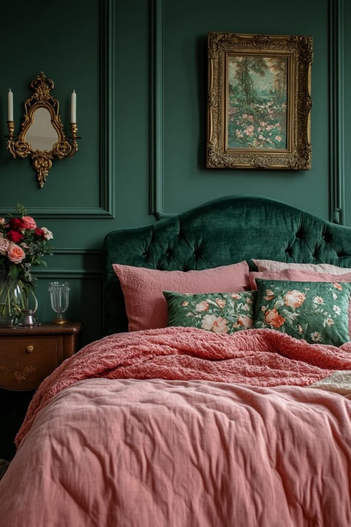 Chic Emerald and Rose Suite