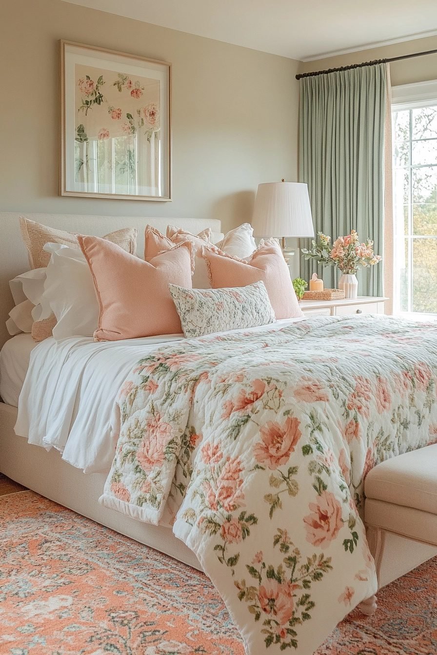 29 Sage Green And Peach Bedroom Ideas For A Chic And Tranquil Vibe