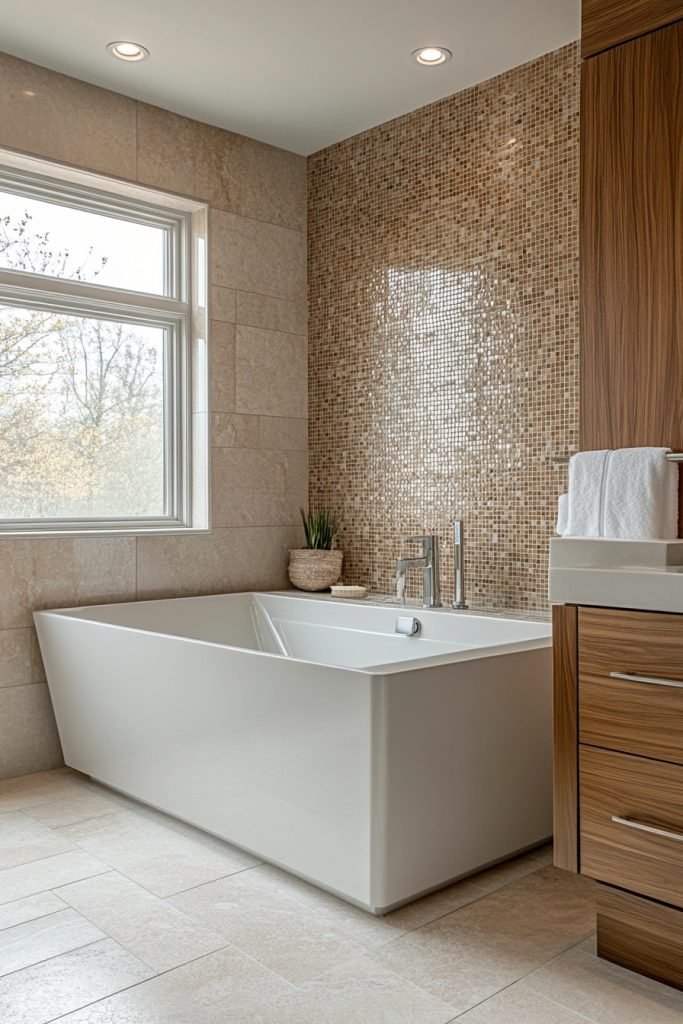 Eco-Luxe Minimalistic Bathroom