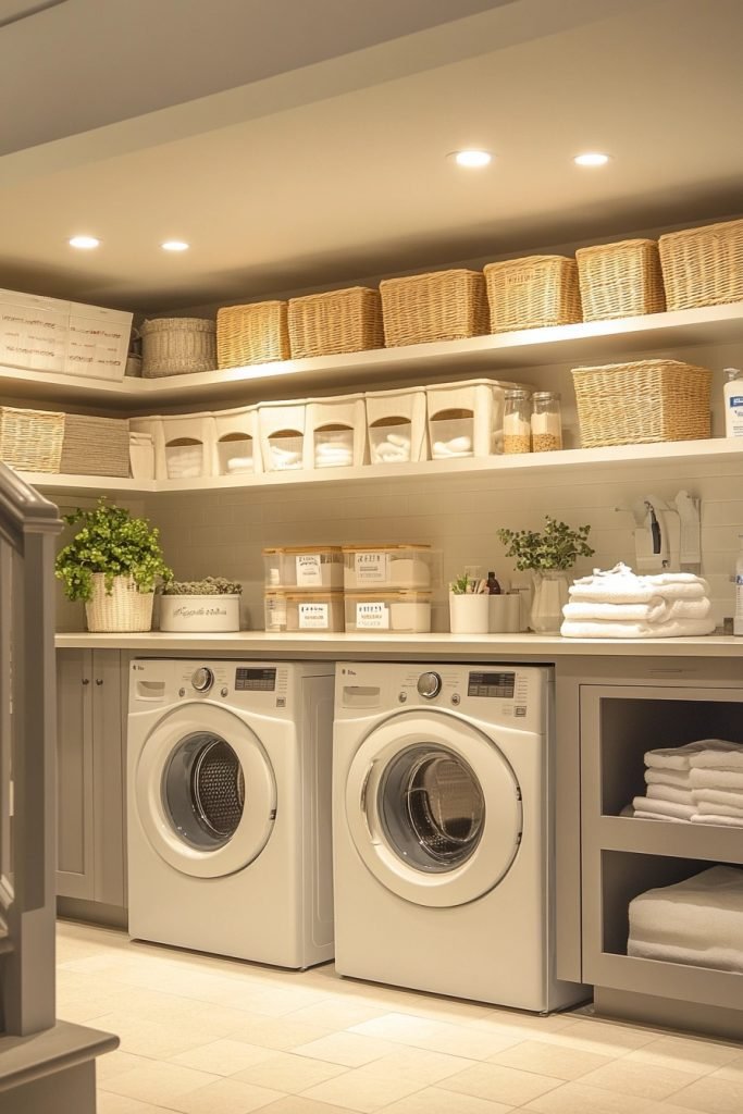 Efficient Laundry and Storage Area