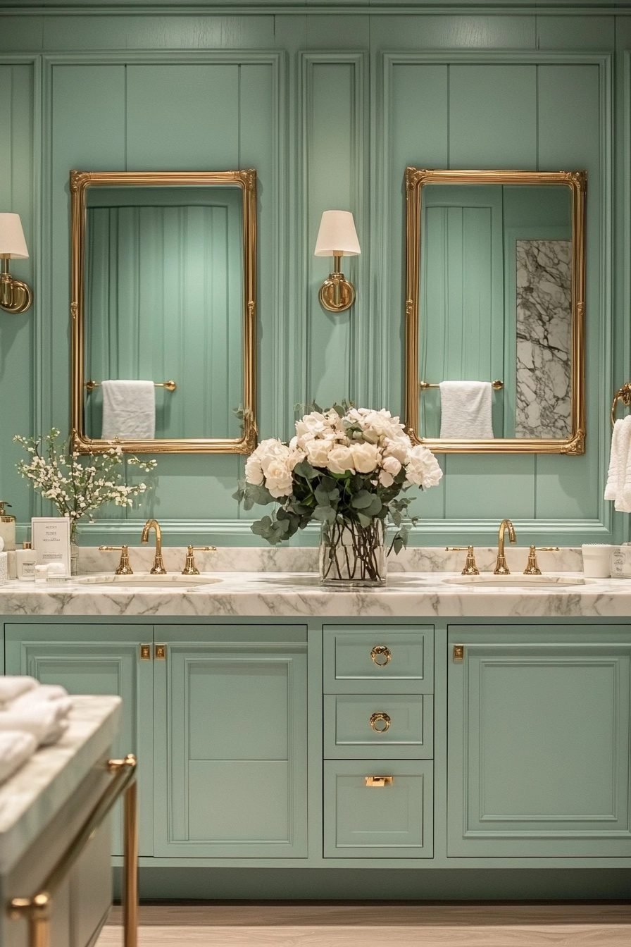 29 Emerald Green And Gold Bathroom Ideas For A Luxurious Space