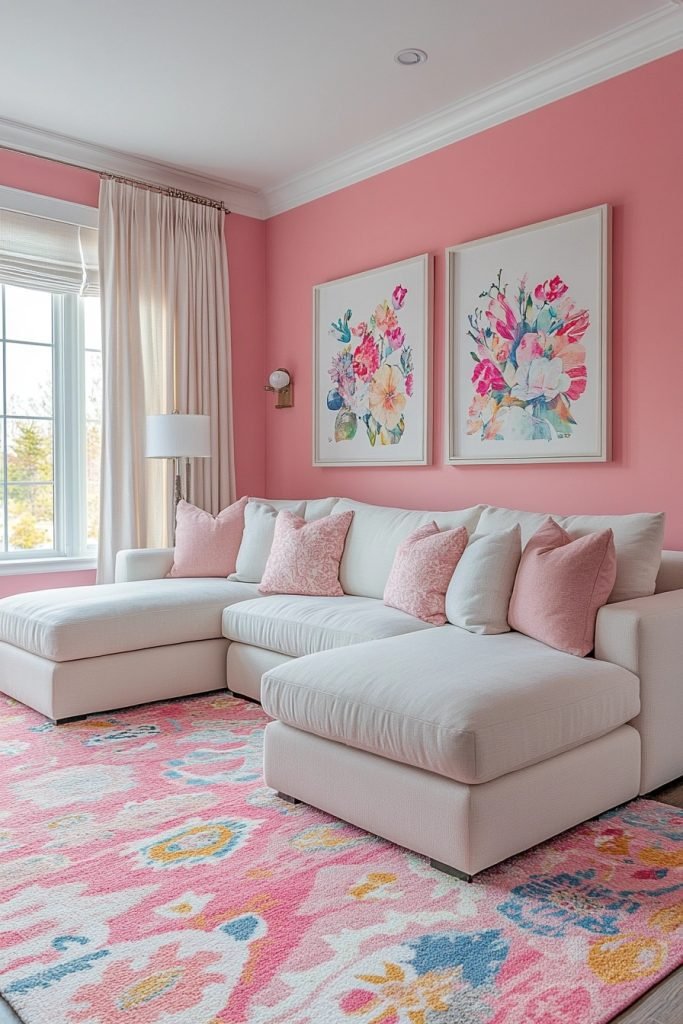 Flamingo Flush Family Room