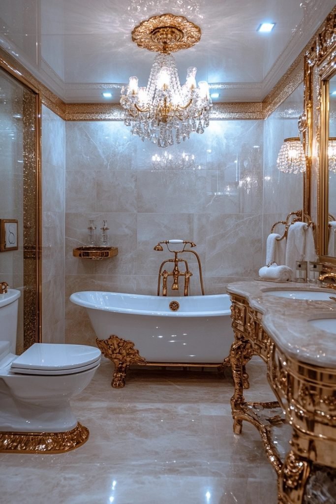 Gilded Luxury Lavatory