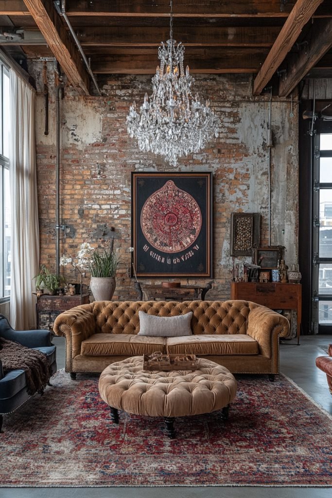 Industrial Elegance Living Room