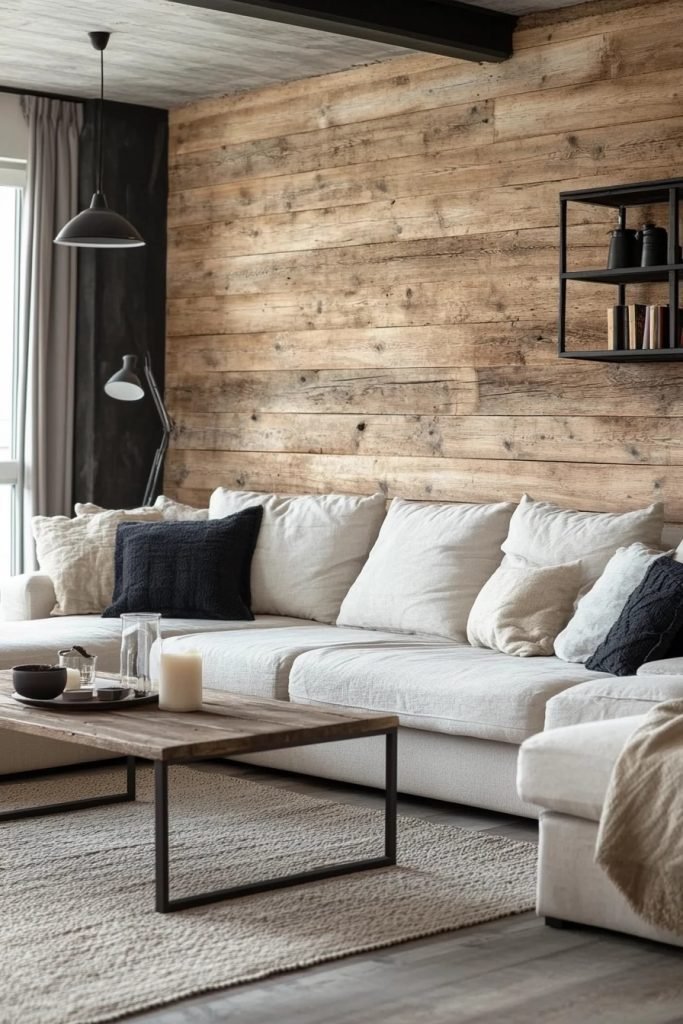 Industrial Simplicity Farmhouse Living Room