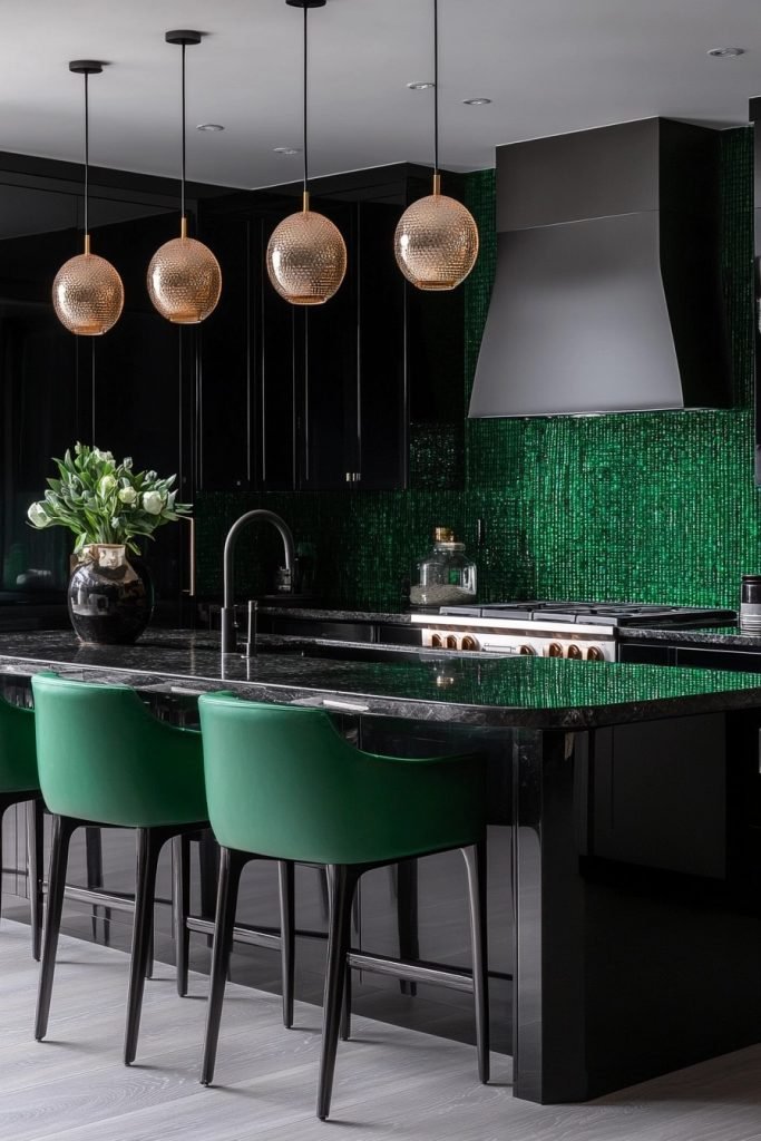 Jet Black and Emerald Ensemble