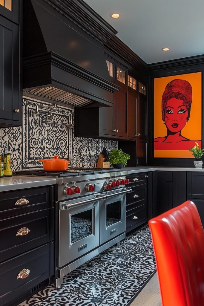 Jet Set Black with Pop Art