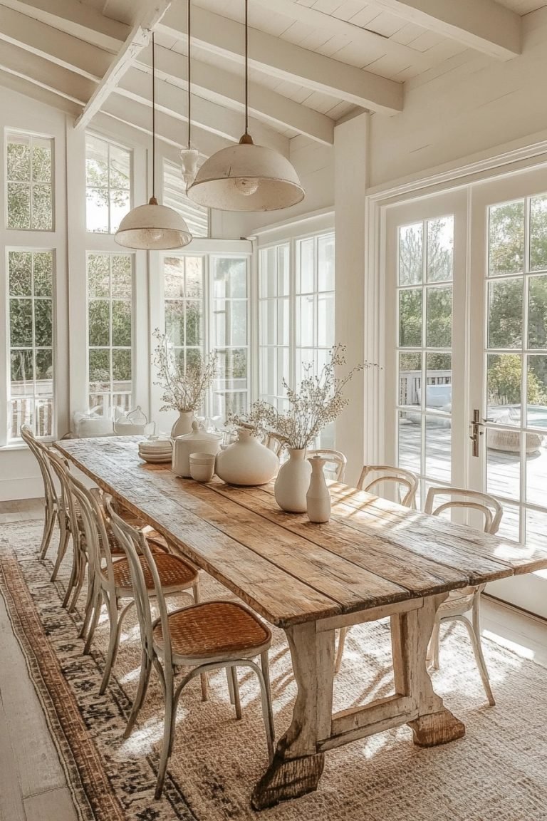 29 Shabby Chic Dining Room Ideas For A Cozy Gathering Space - Courtneys ...