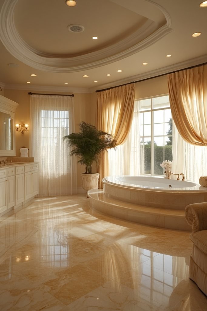Mediterranean Marble Bath