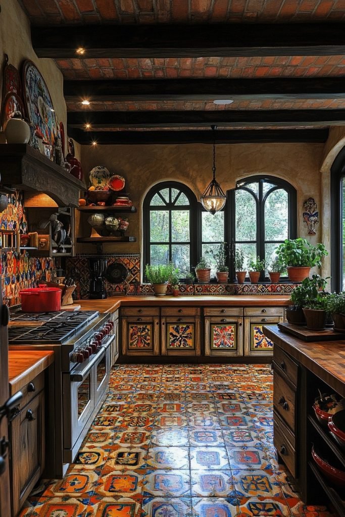 Mediterranean Mosaic Kitchen Designs
