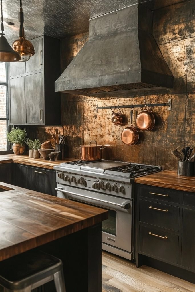 Metallic Industrial Farmhouse