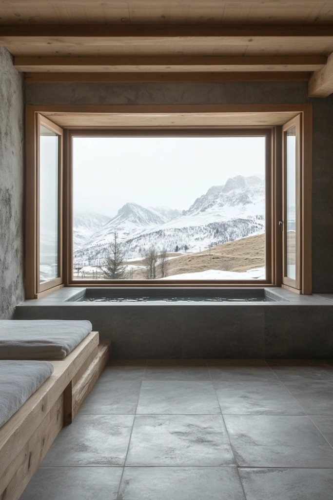 Minimalistic Mountain View Bathroom