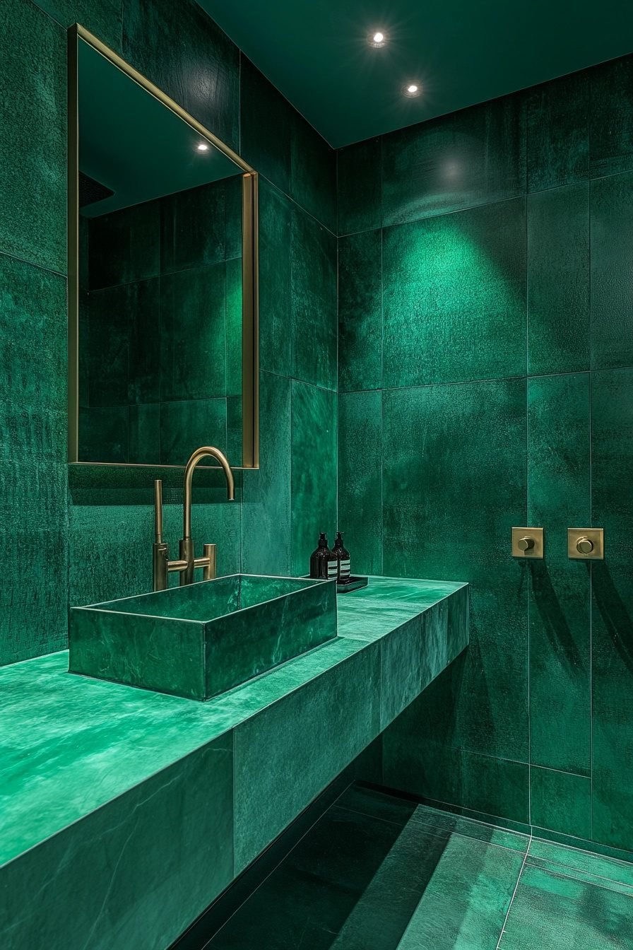 29 Emerald Green And Gold Bathroom Ideas For A Luxurious Space ...