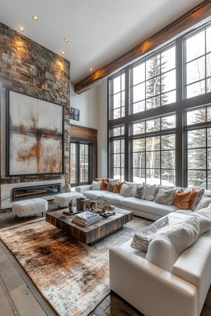 Modern Rustic Fusion Living Room