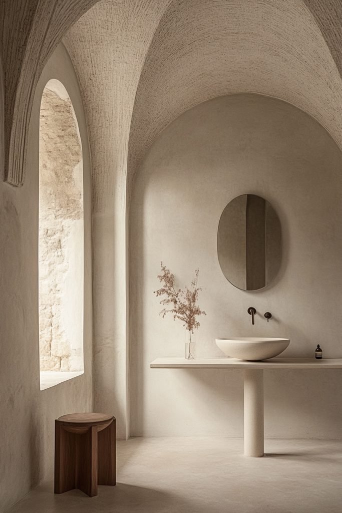 Monastic Minimalistic Bathroom
