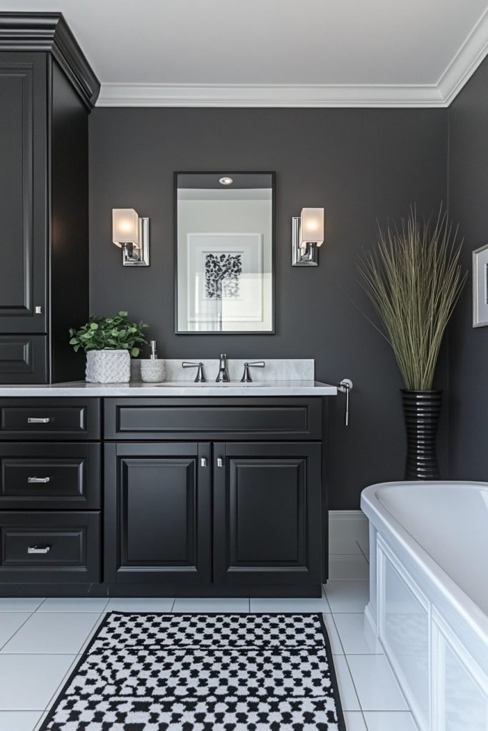 Monochrome Elegance Bathroom