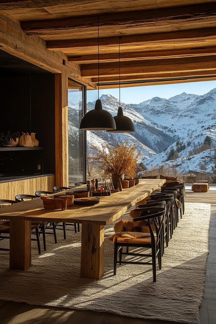 Image showcasing Luxury Minimalist Dining Room Ideas: Embracing Natural ... - Livinator