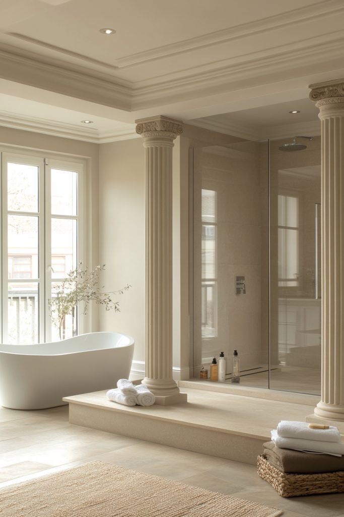 Neo-Classical Modern Bath