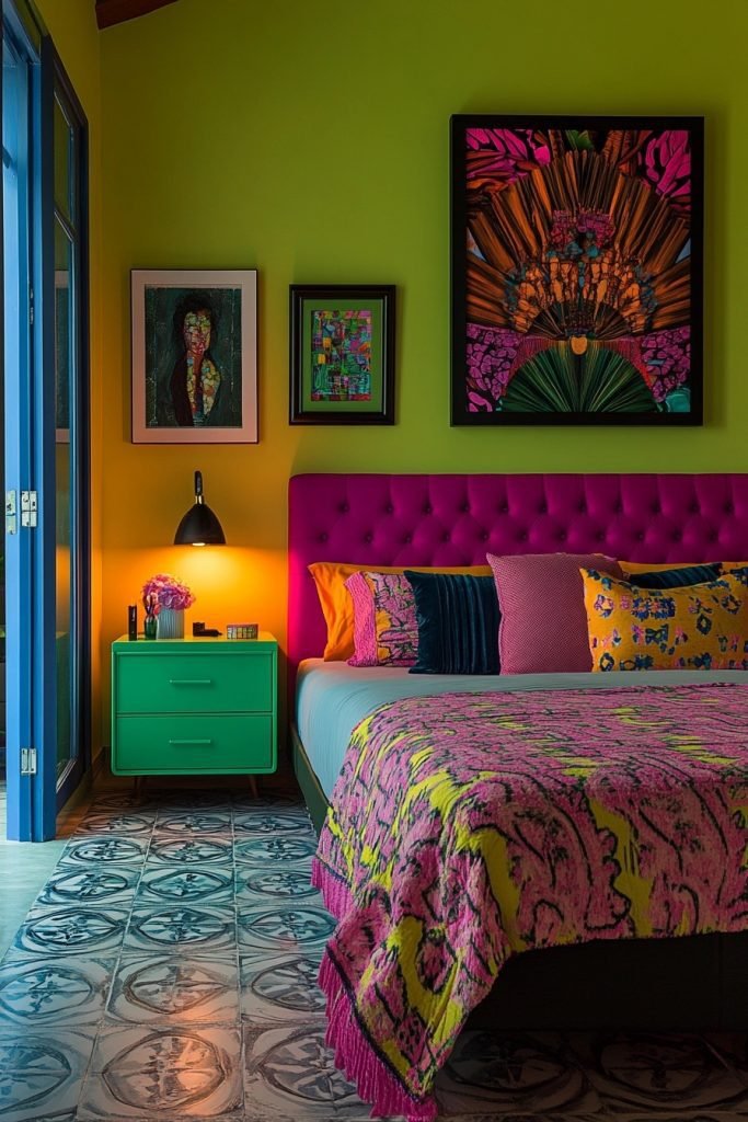 Neon Green and Hot Pink Hideaway