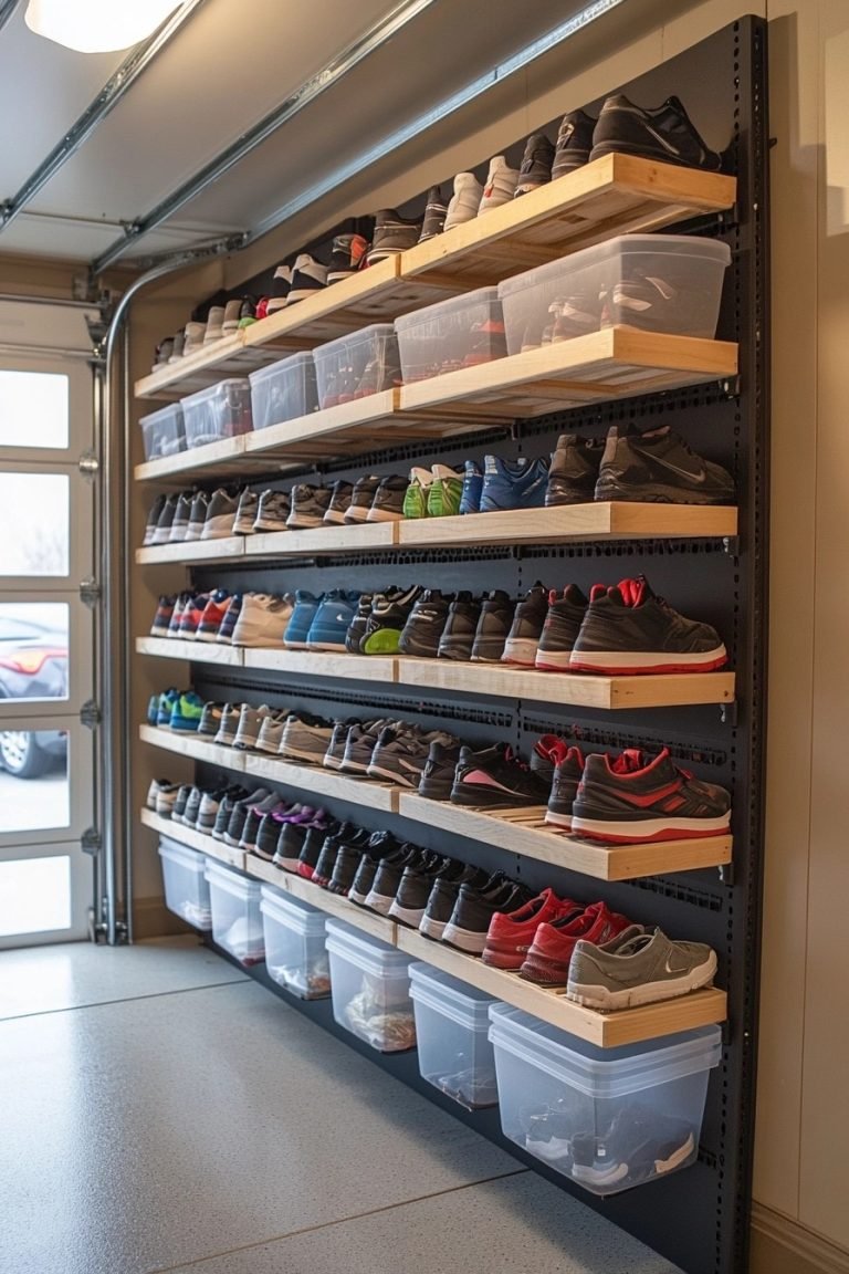 29 Shoe Storage Garage Ideas For A Clutter-Free Space - Courtneys World
