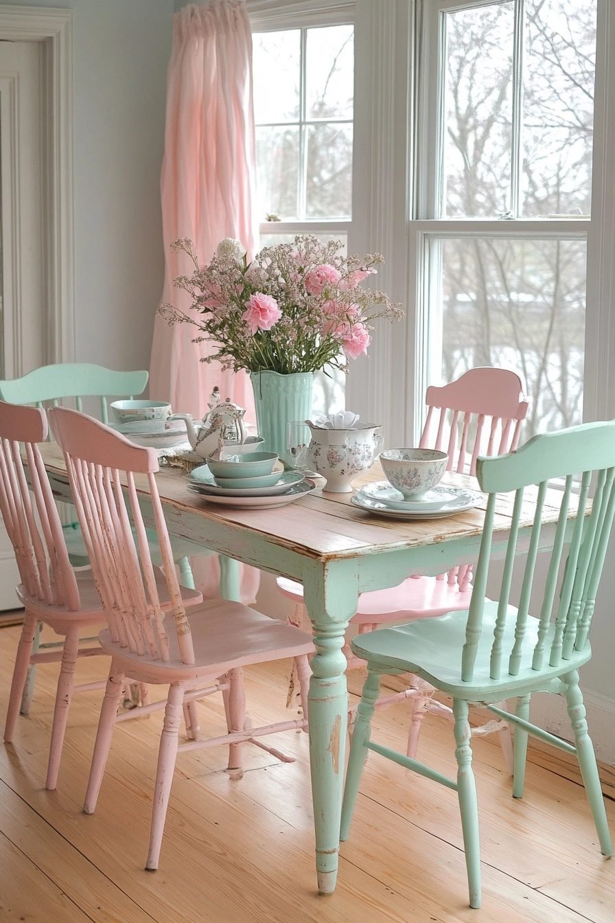 29 Shabby Chic Dining Room Ideas For A Cozy Gathering Space - Courtneys ...