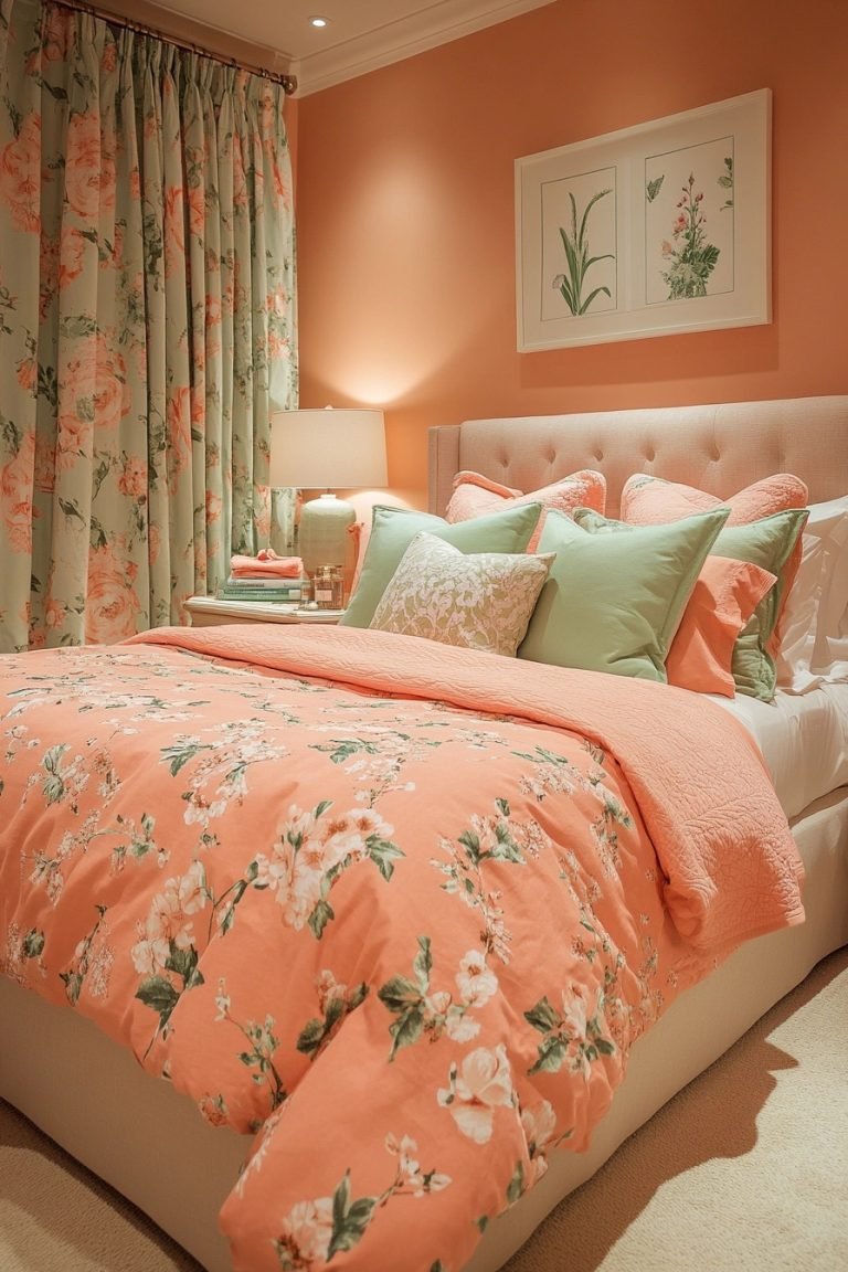 29 Sage Green And Peach Bedroom Ideas For A Chic And Tranquil Vibe ...