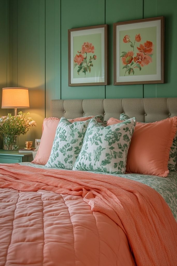 Peach and Sage Harmony