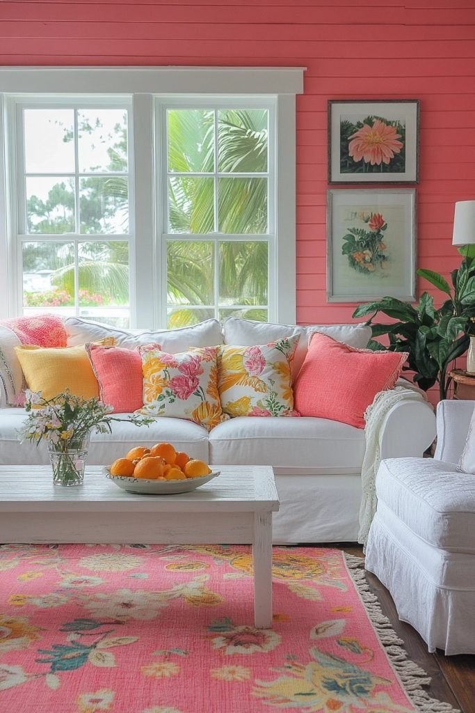 Pink Lemonade Living Room