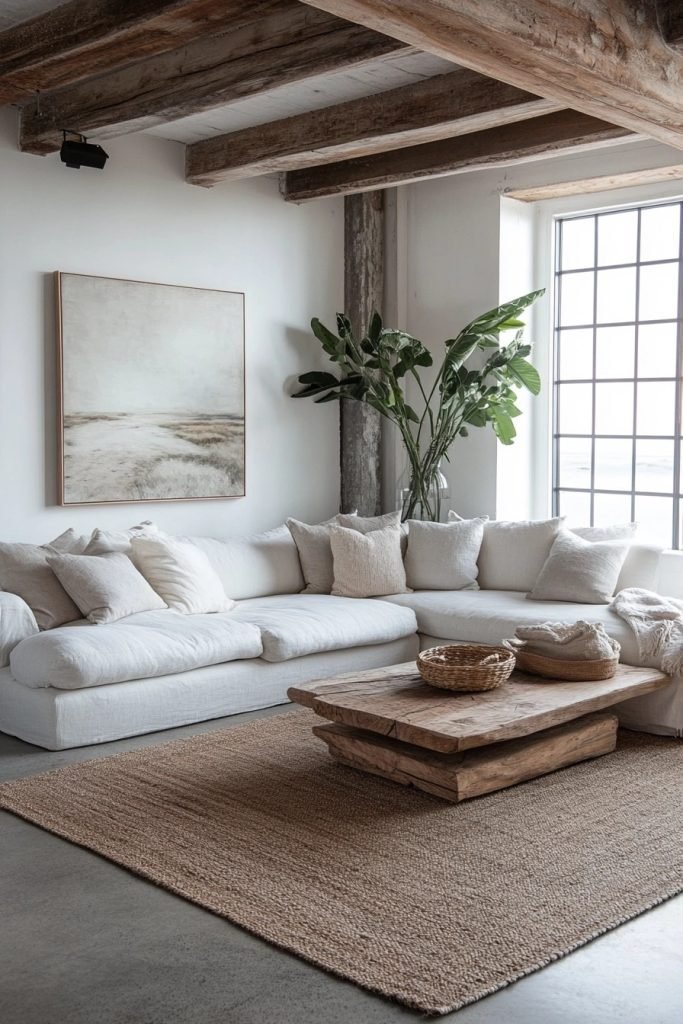 Polished Concrete Farmhouse Lounge