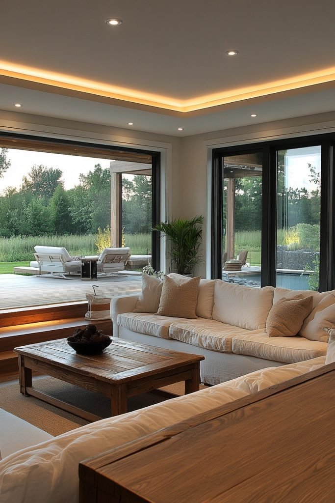 Relaxing Lounge Walkout Basement