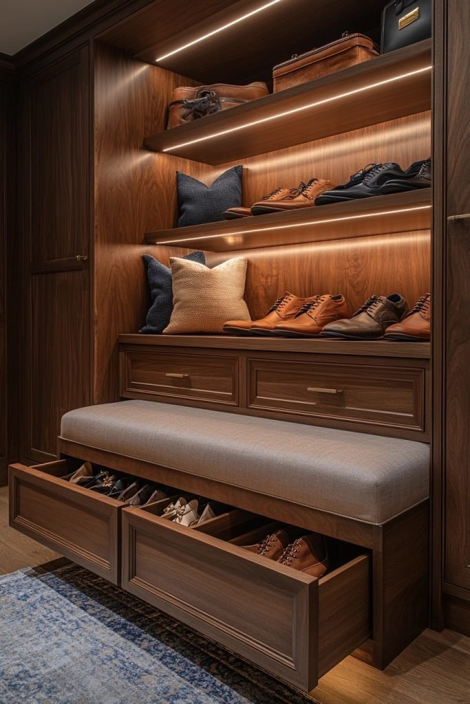 Retractable Shoe Drawers