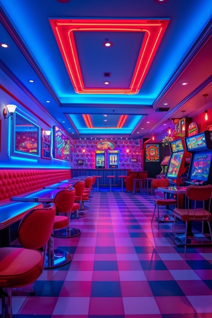 Retro Arcade and Diner