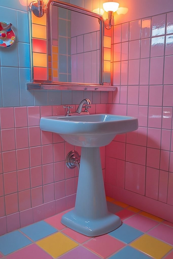 Retro Chic Washroom