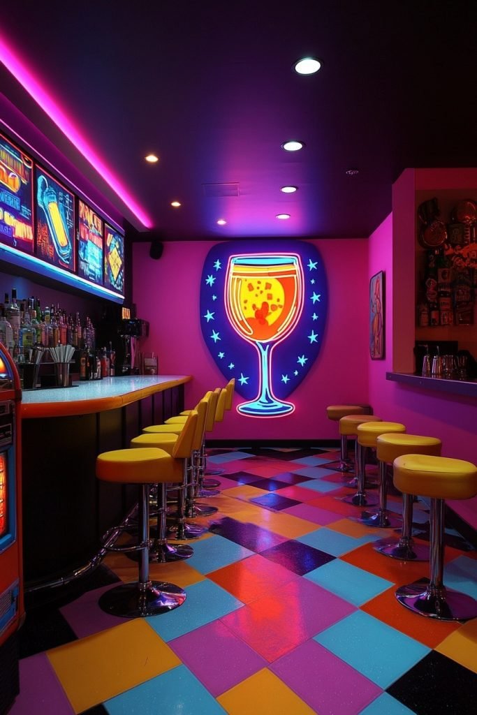 Retro Pop Culture Bar