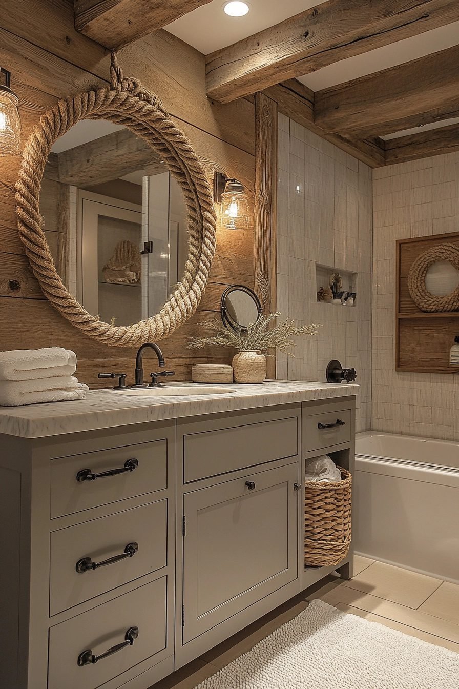 29 Coastal Farmhouse Bathroom Ideas To Create A Serene Oasis