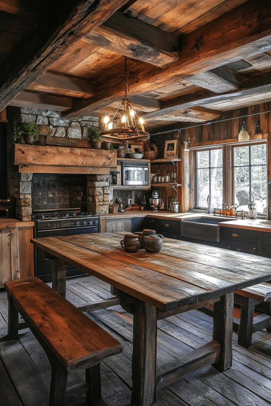 29 Industrial Farmhouse Kitchen Ideas For A Rustic Charm - Courtneys World