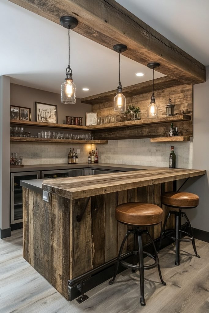 Rustic Industrial Bar