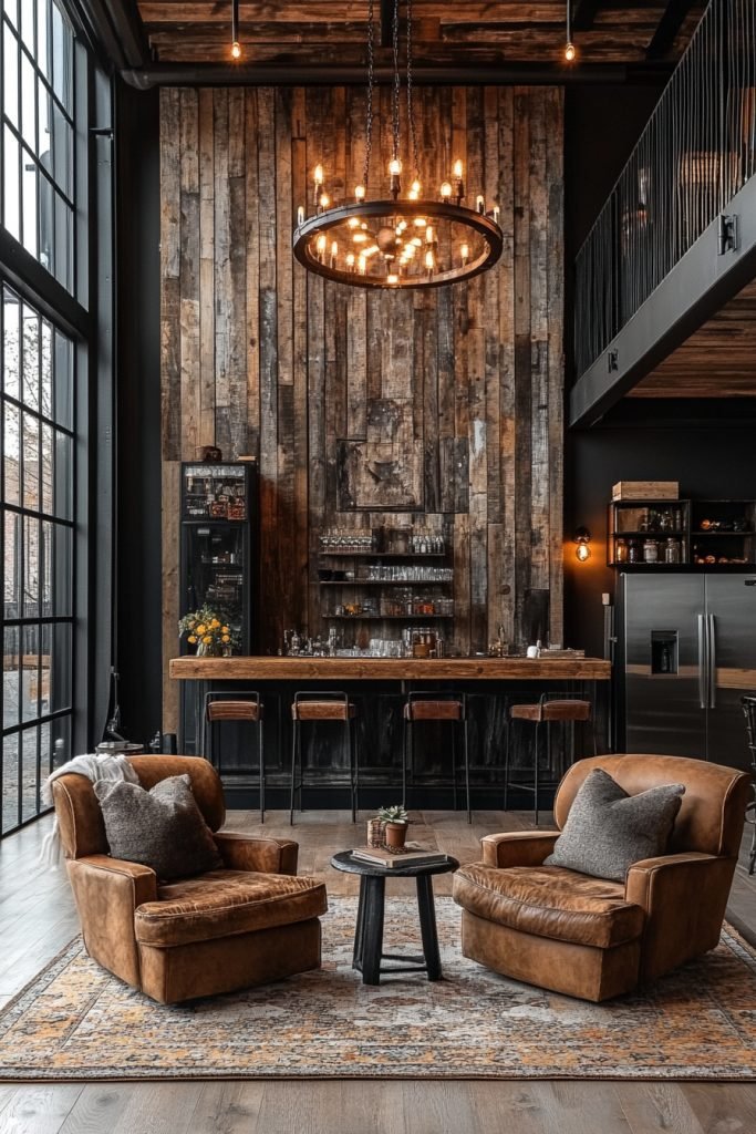 Rustic Industrial Chic Living Room