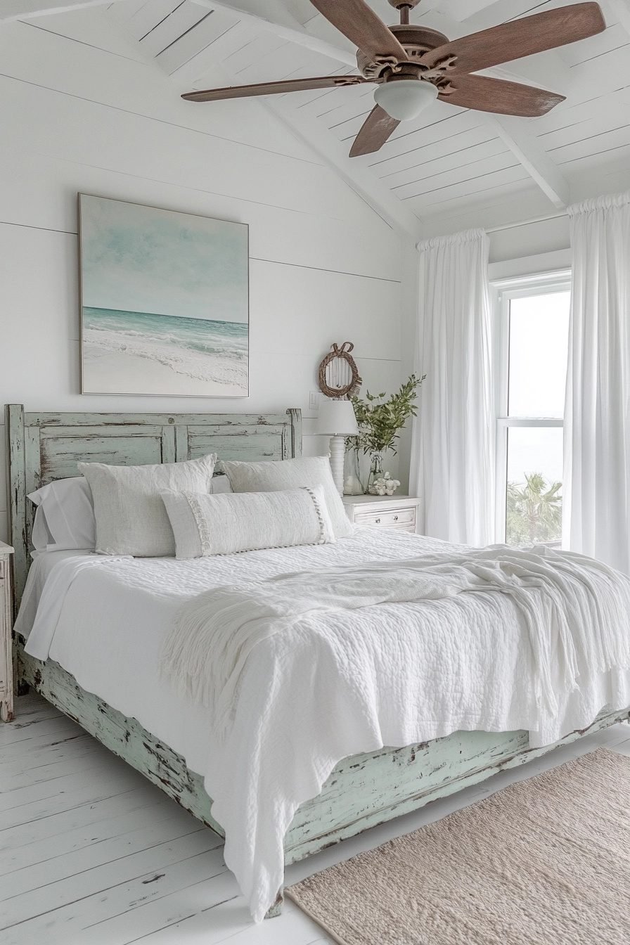 29 Coastal Farmhouse Bedroom Ideas For A Cozy Coastal Retreat ...