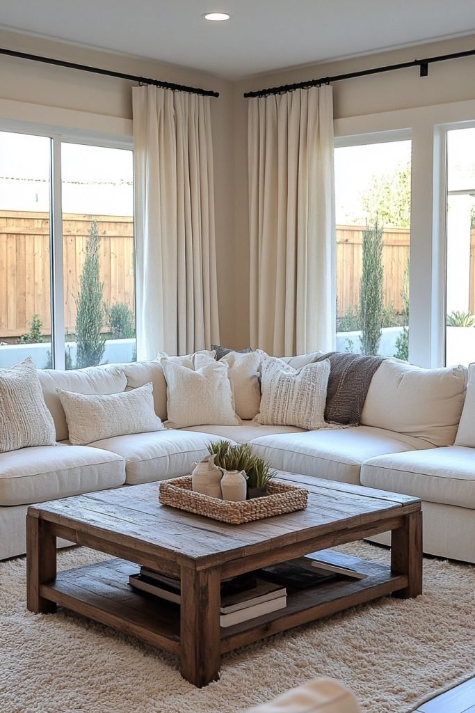 transitional living room