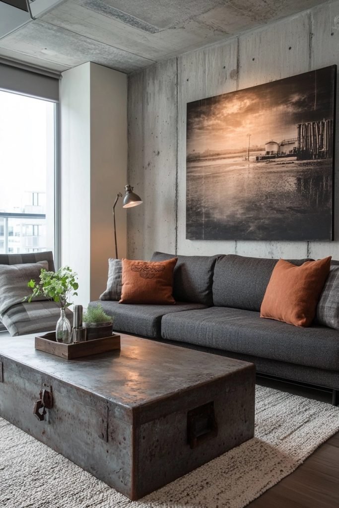 Sleek Industrial Lines Lounge