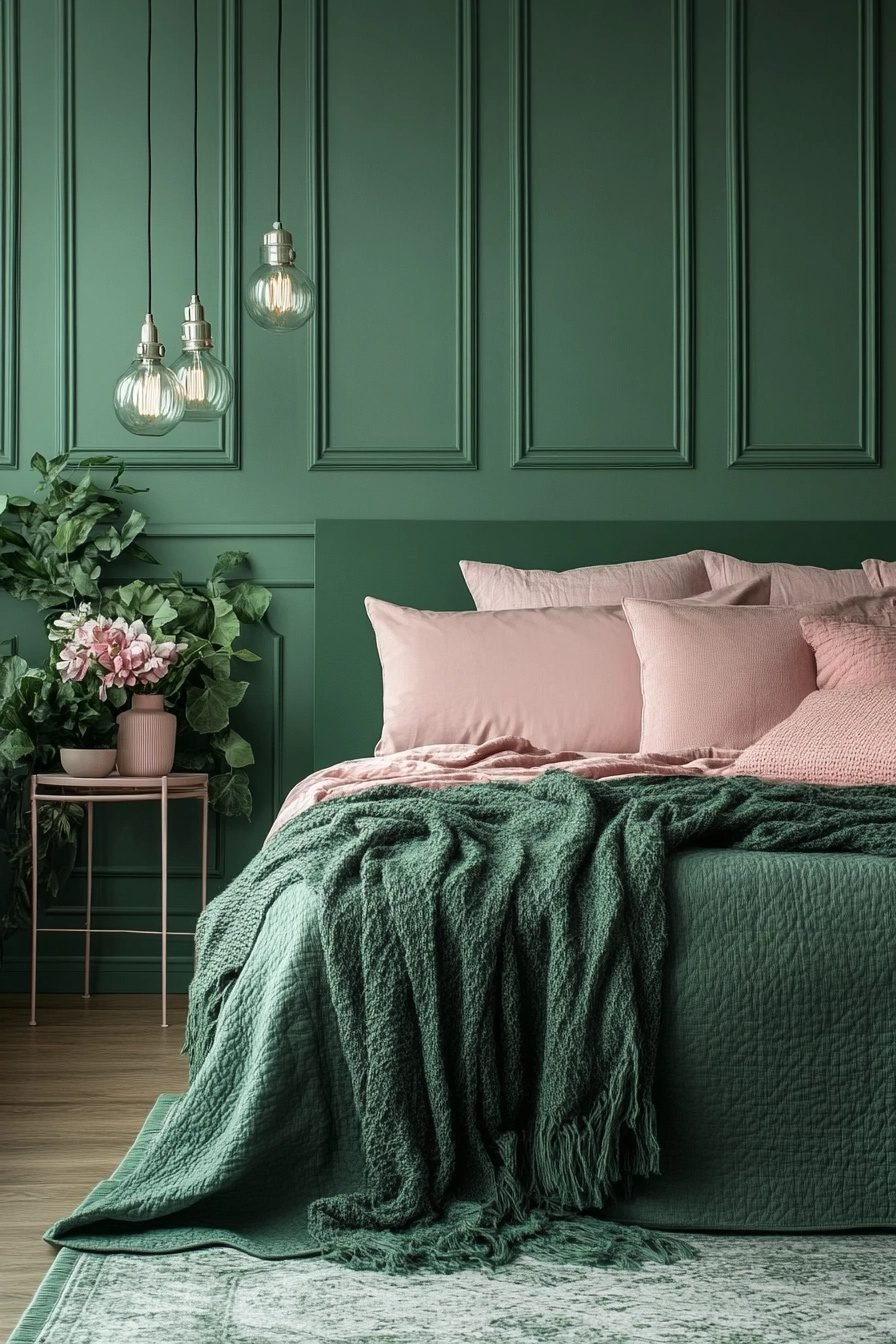 29 Green And Pink Bedroom Ideas For A Chic And Trendy Vibe - Courtneys ...