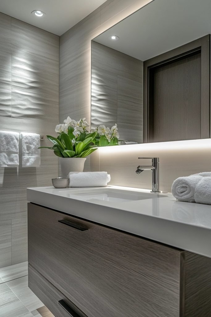 Sleek Serenity Bathroom