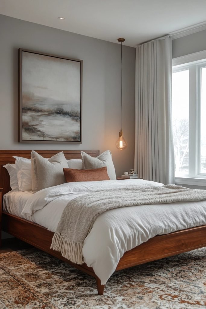 Sleek and Soft Bedroom