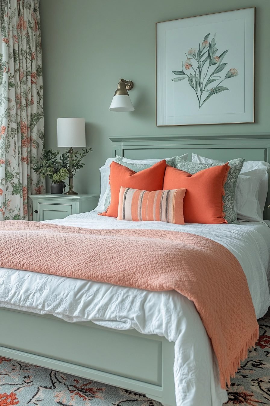 29 Sage Green And Peach Bedroom Ideas For A Chic And Tranquil Vibe ...