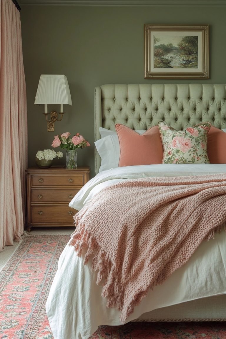 29 Green And Pink Bedroom Ideas For A Chic And Trendy Vibe - Courtneys ...