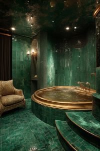29 Emerald Green And Gold Bathroom Ideas For A Luxurious Space ...