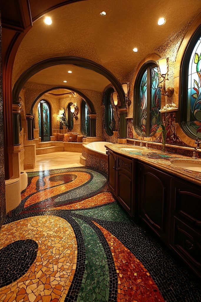 Timeless Art Nouveau Bathroom