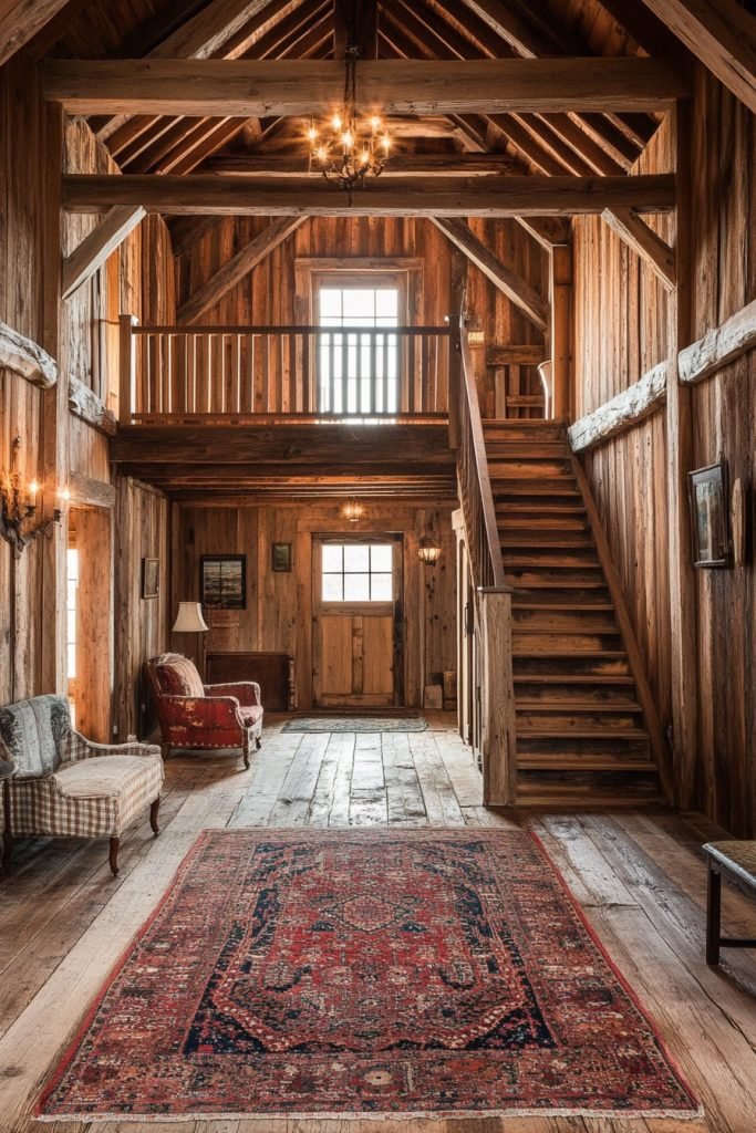Traditional Wooden Barn House
