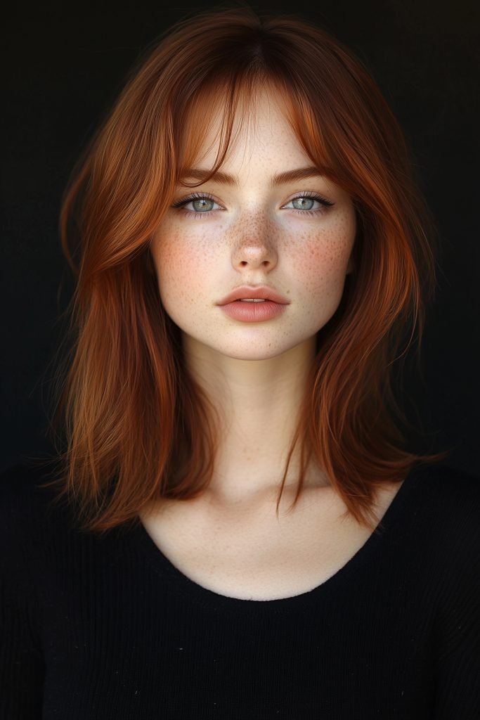 A-Line Bob with Curtain Bangs